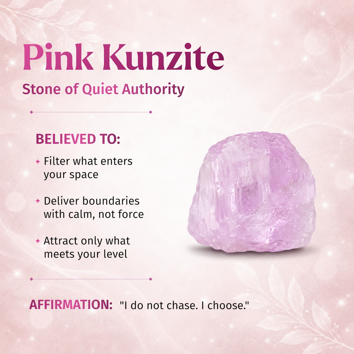 Rarer Than Diamonds - The Pink Kunzite Pendant