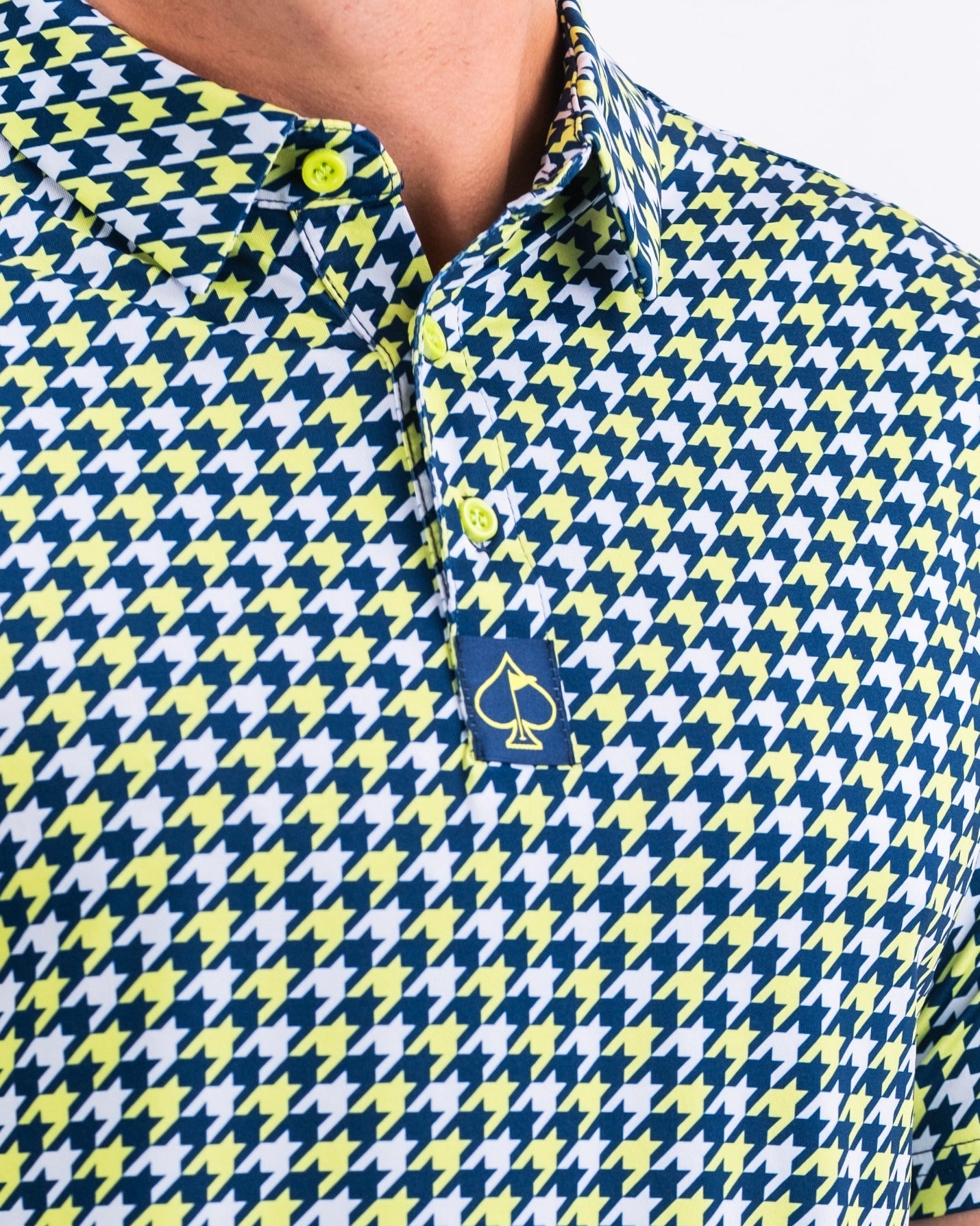 Houndstooth Lime