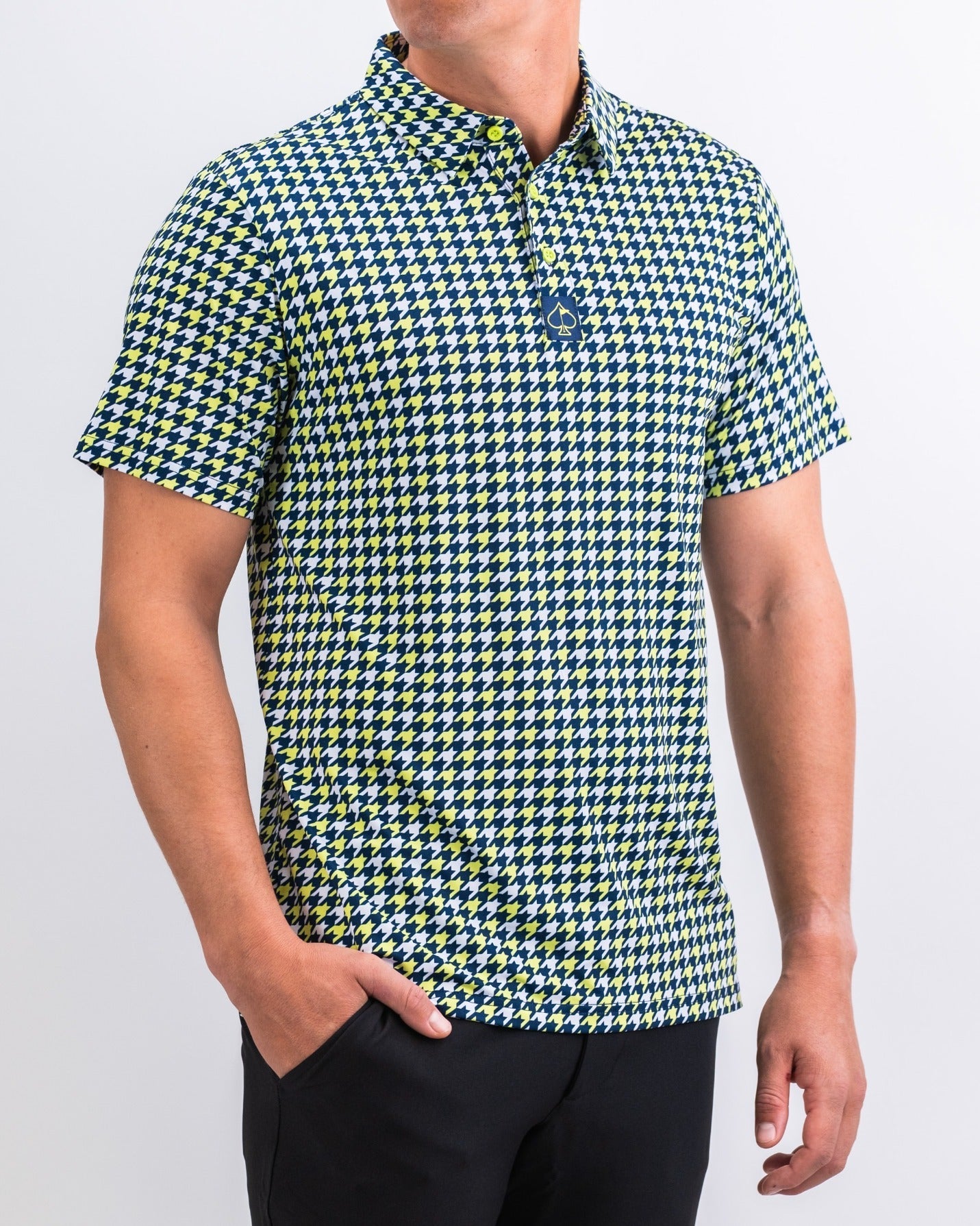 Houndstooth Lime