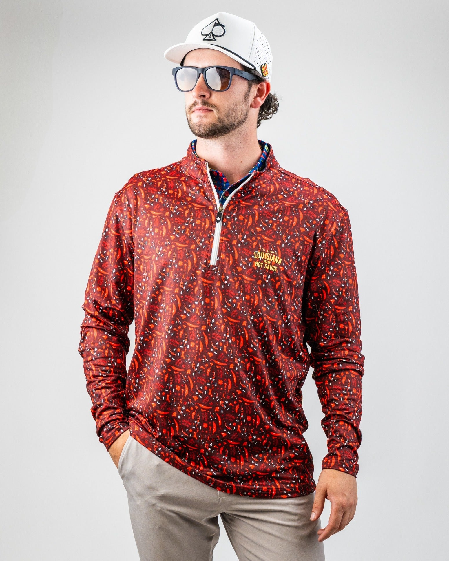Louisiana Hot Sauce - Dancing Peppers Performance Pullover