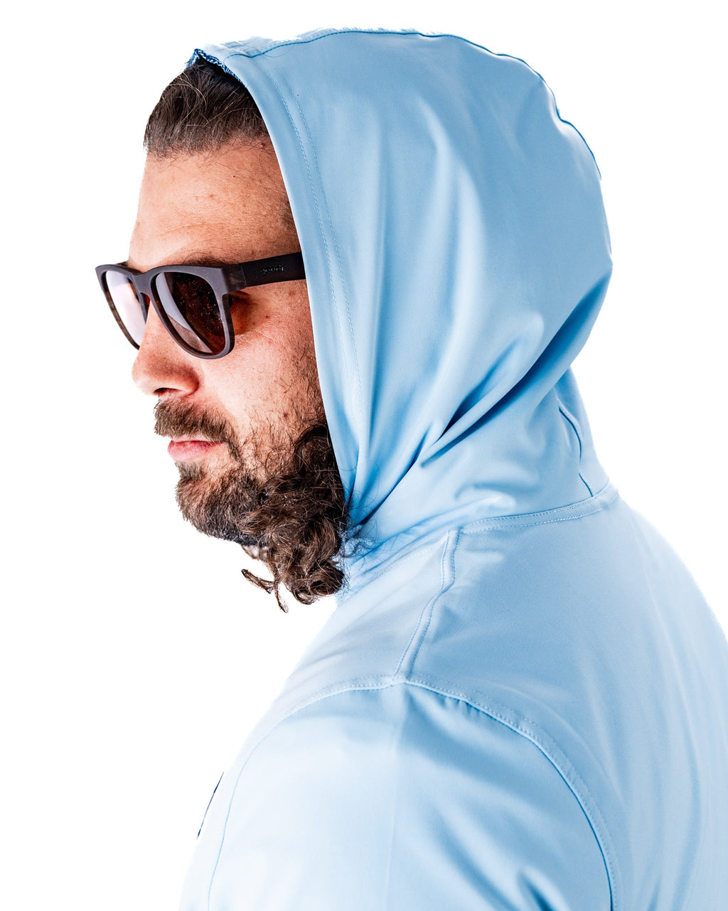 Performance Golf Hoodie - Squiggle Blue