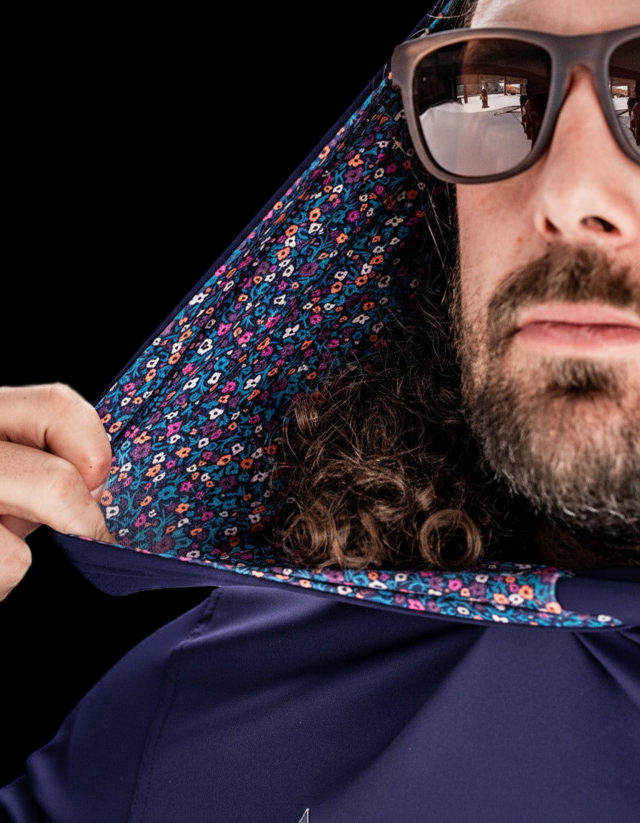 Performance Golf Hoodie - Lavender Flower Power