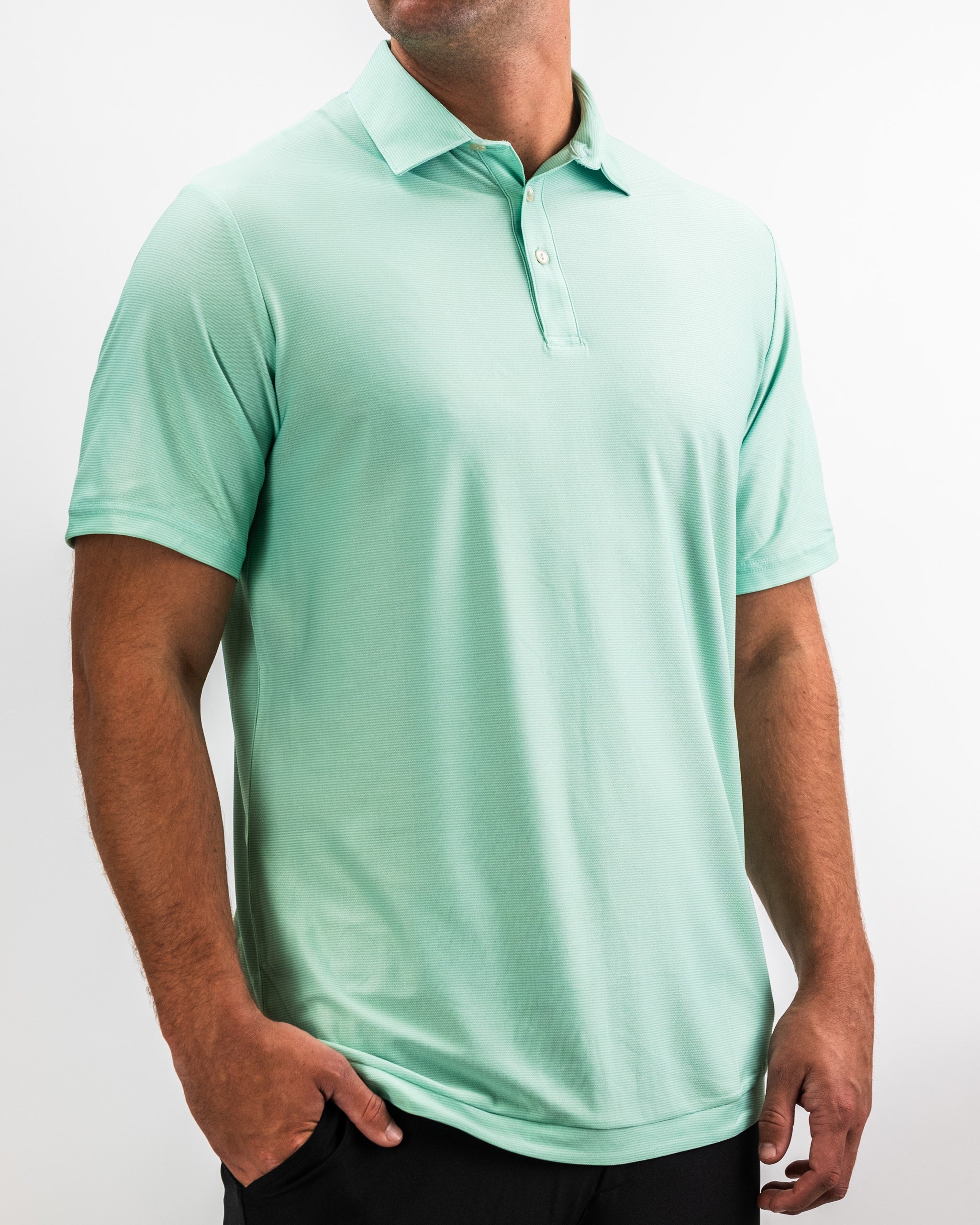 Player Preferred™ Polo - Spearmint Stripes