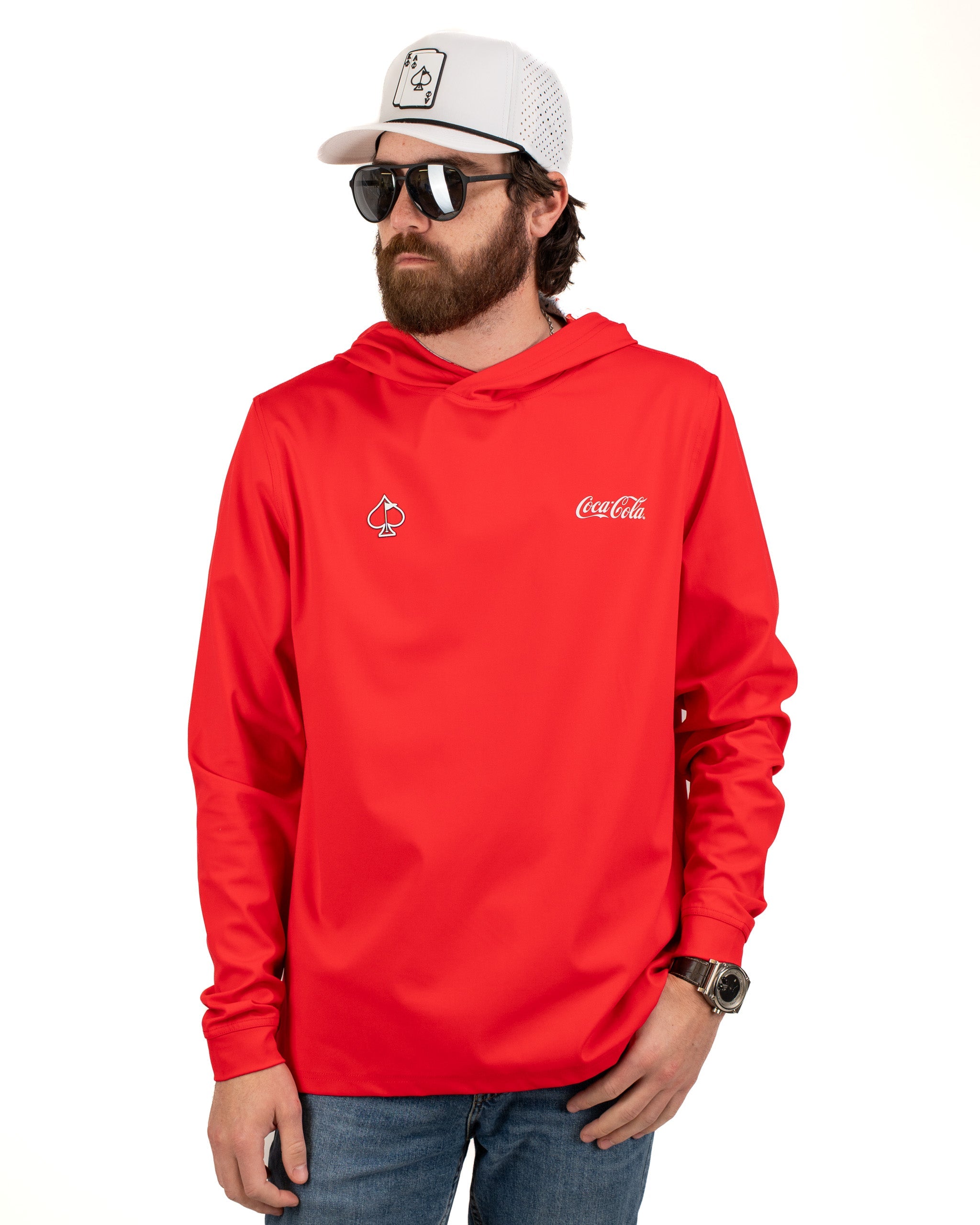 Performance Golf Hoodie - Coca-Cola Red
