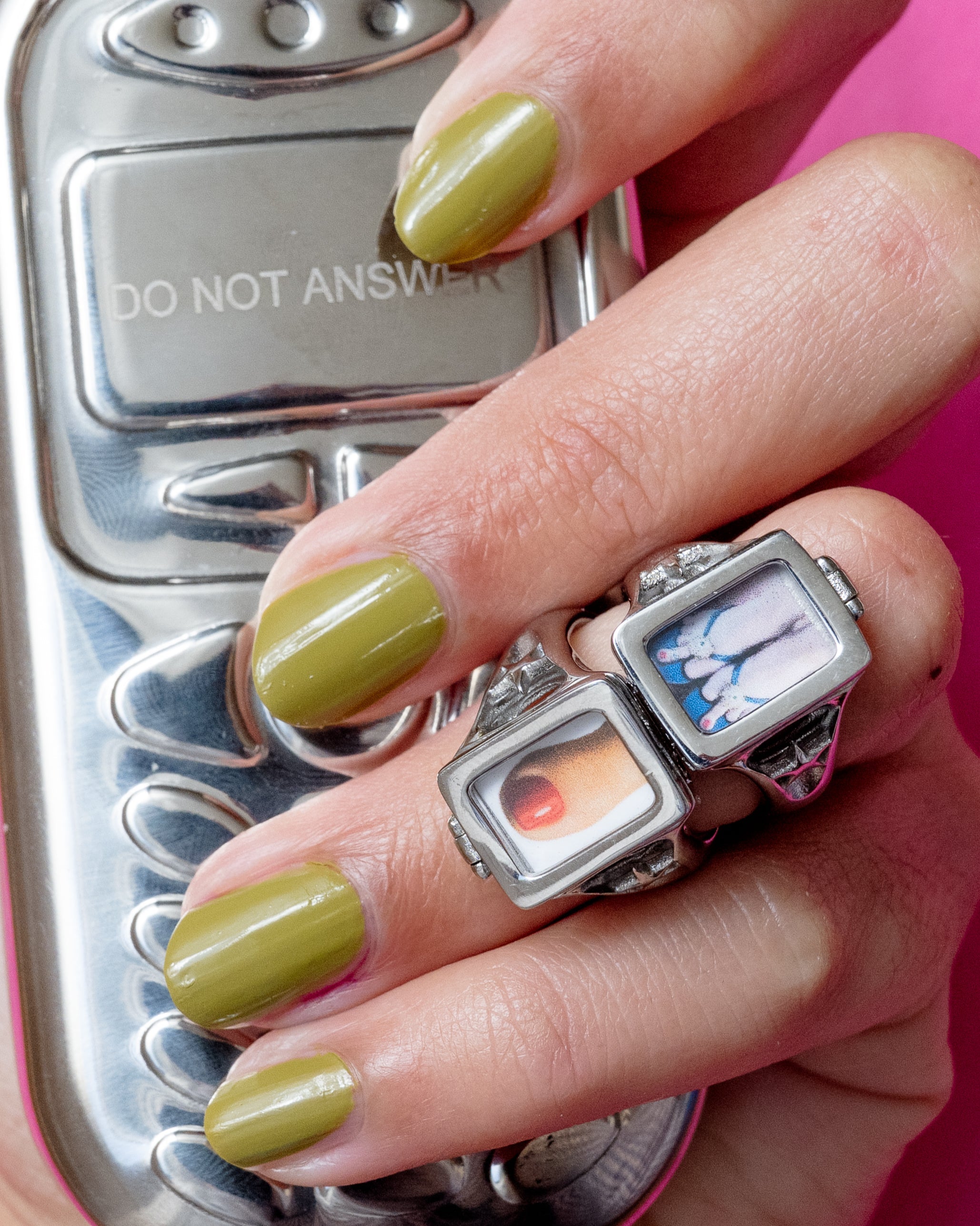 custom photo locket ring