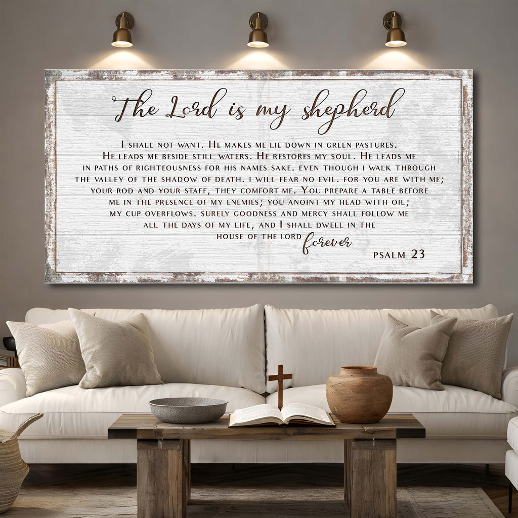 Psalm 23 - The Lord Is My Shepherd Sign III