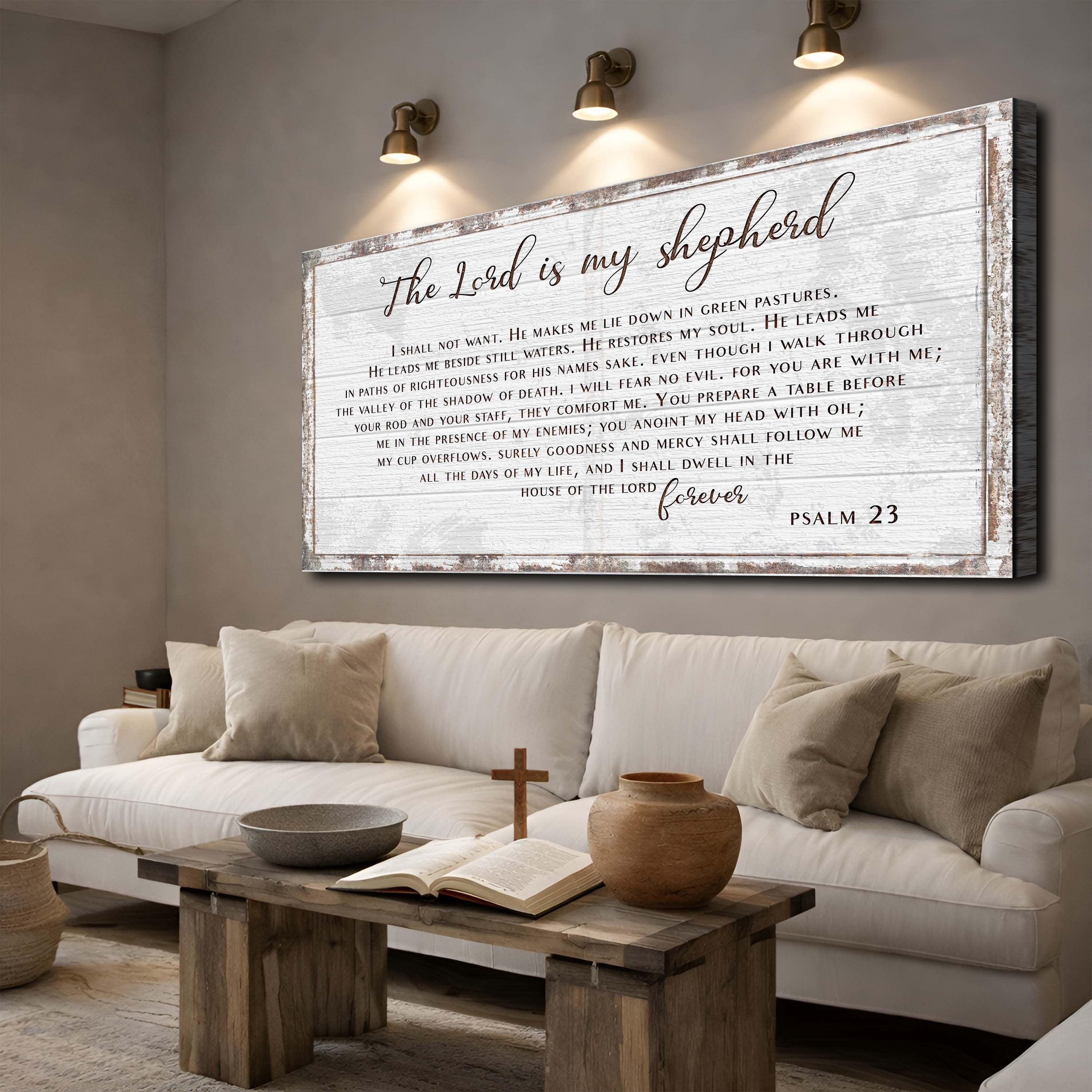 Psalm 23 - The Lord Is My Shepherd Sign III