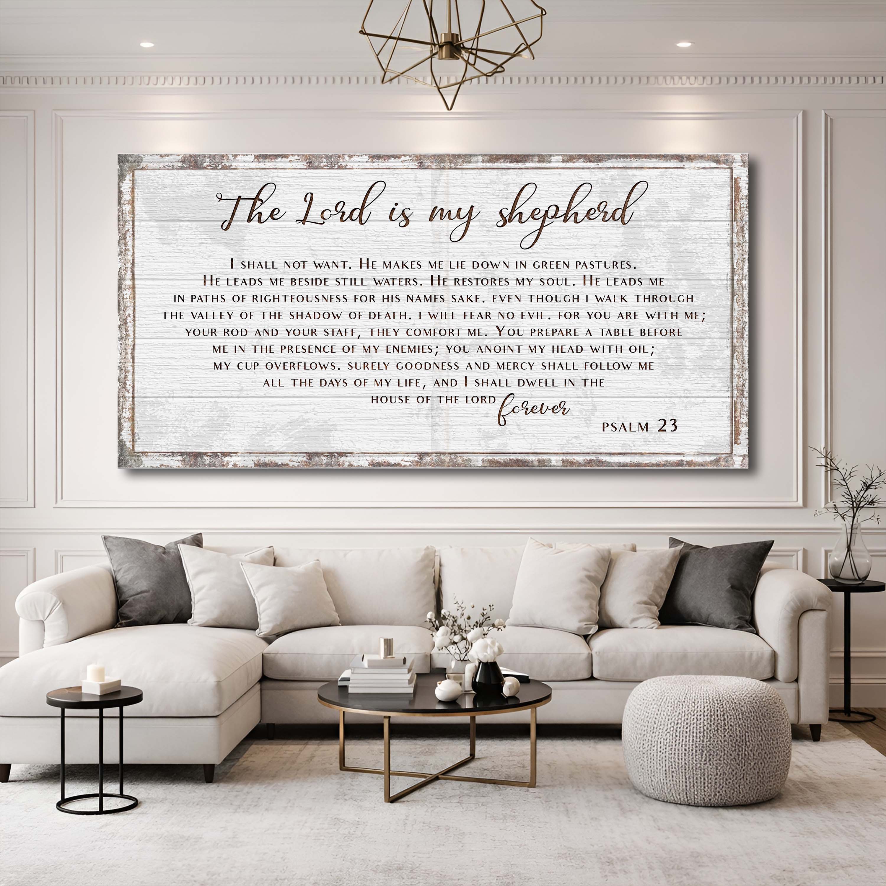 Psalm 23 - The Lord Is My Shepherd Sign III