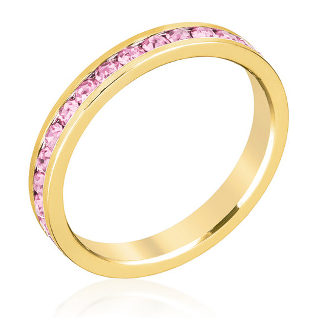 Avera Stylish Stackables Pink Gold Ring Collection