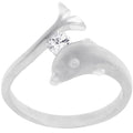 Avera Sterling Silver Tension Set Dolphin Ring