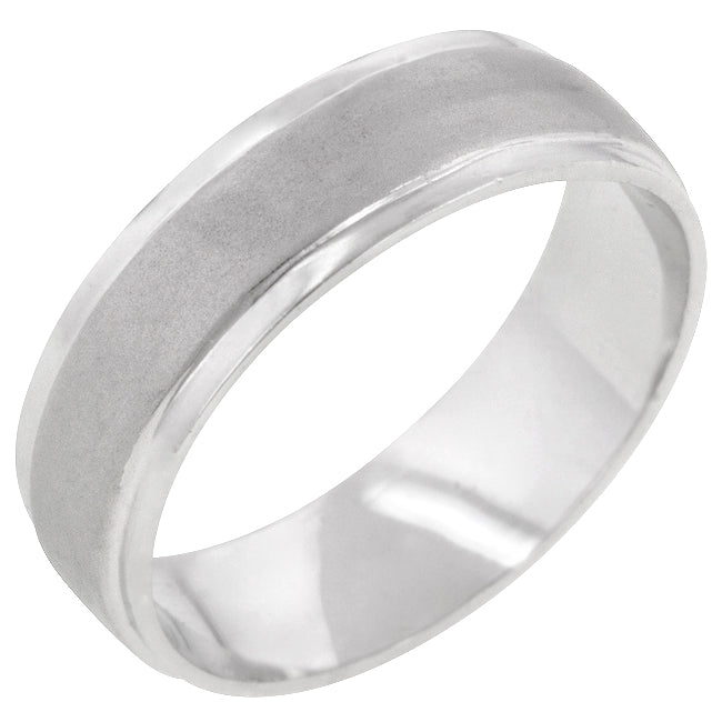 Avera Classic Matte 6 MM Wedding Band in Silver