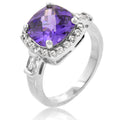 Avera Midnight Amethyst Ring in Deep Purple Gemstone