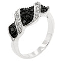 Avera Elegant Cubic Zirconia Swirl Ring In Sterling Silver