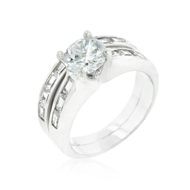 Avera Delicate Eternity Stackable Ring Set in Silver