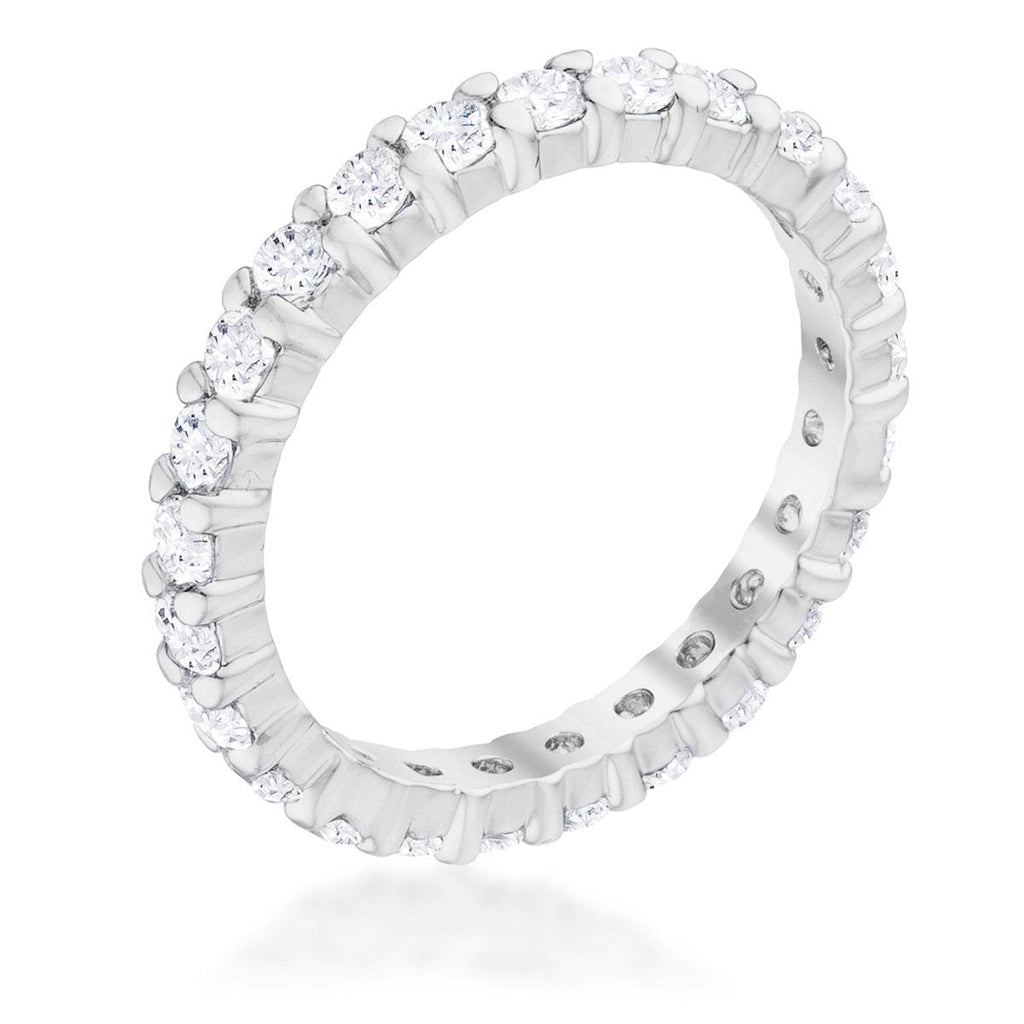 Avera Delicate Eternity Stackable Ring Set in Silver