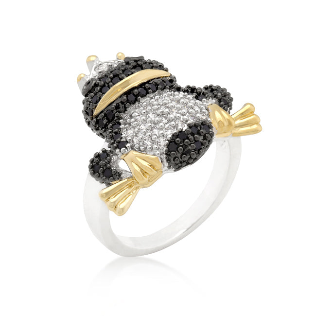 Avera Cubic Zirconia Frog Prince Eternity Ring Size 5