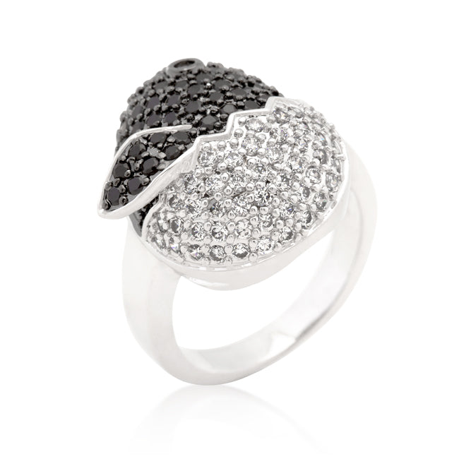 Avera Cubic Zirconia Baby Chick Ring - Whimsical Gold-Tone Jewelry