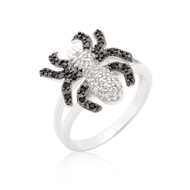 Avera Cubic Zirconia Spider Fashion Ring in Multi-Tone Finish