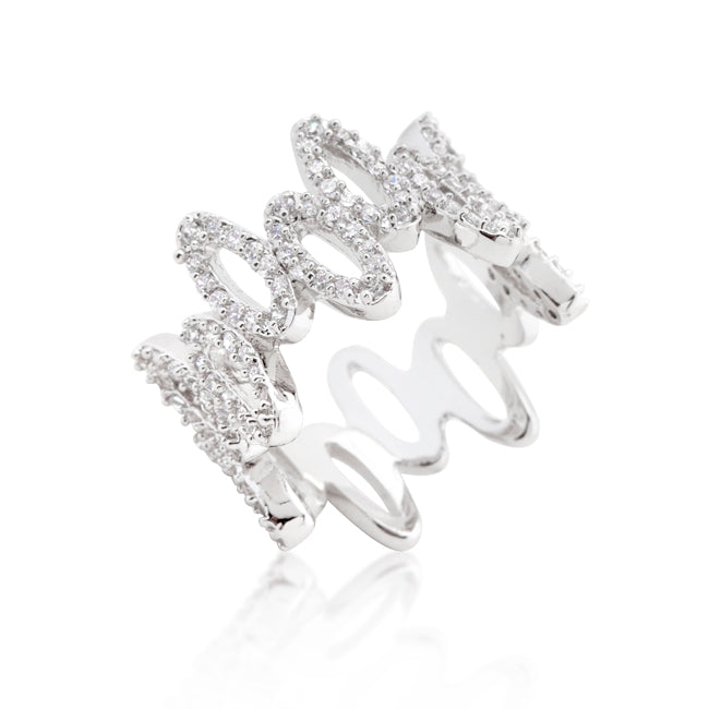 Avera Golden Regal Cubic Zirconia Oval Fashion Ring