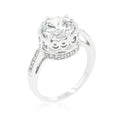 Avera Royal Crest Filigree Cubic Zirconia Ring in Silver