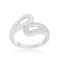 Avera Fancy Split Shank Contemporary Ring in Sterling Silver