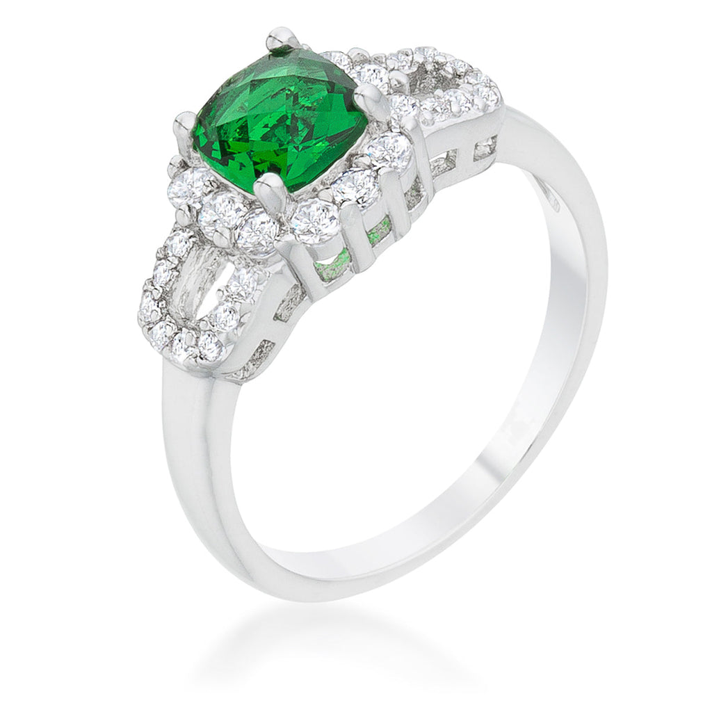 Avera Liz 1.1ct Emerald Cut Cubic Zirconia Classic Ring