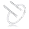 Avera Sharna 12ct Cubic Zirconia Parallel Contemporary Ring