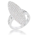Avera Bella 2.3ct Contemporary Cocktail Ring in Sterling Silver