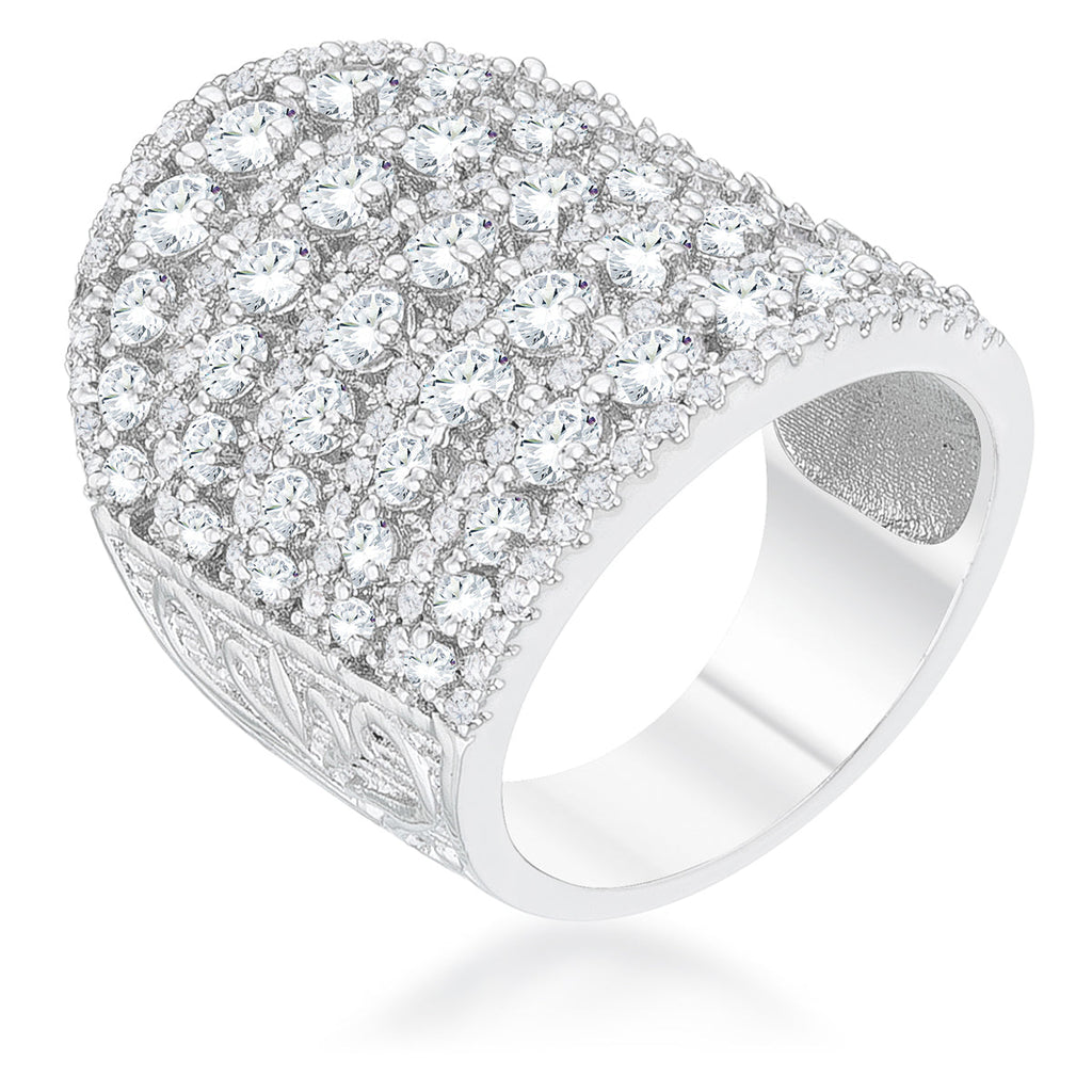 Avera Charlyn 2.5ct Cubic Zirconia Statement Cocktail Ring