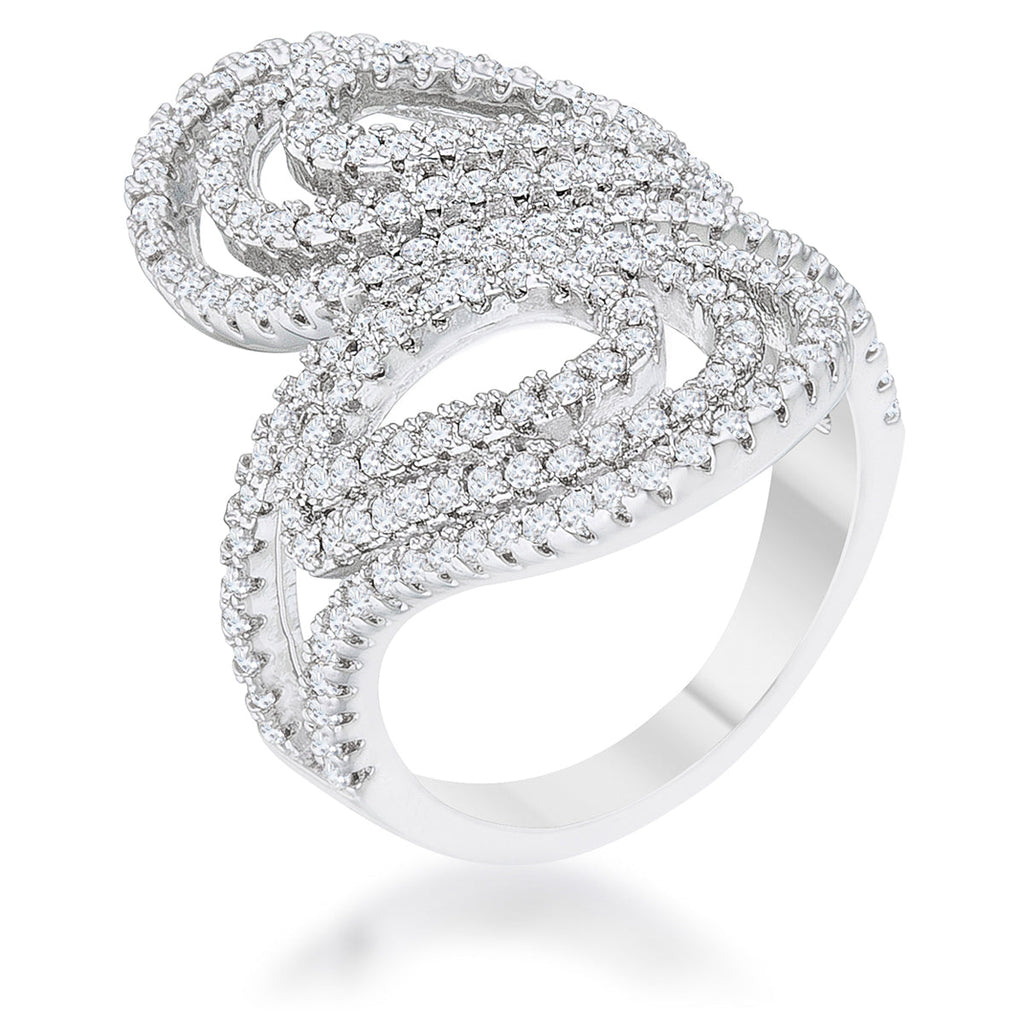 Avera Serina 1ct Cubic Zirconia Pave Circle Ring