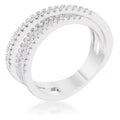 Avera Laurie 0.2ct Cubic Zirconia Contemporary Trio Band Ring