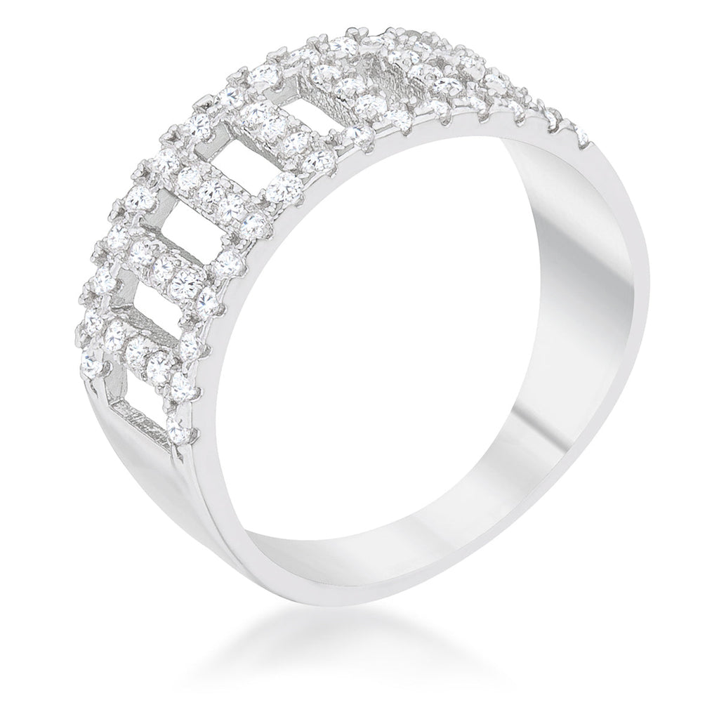 Avera Rey 0.5ct Cubic Zirconia Contemporary Band Ring