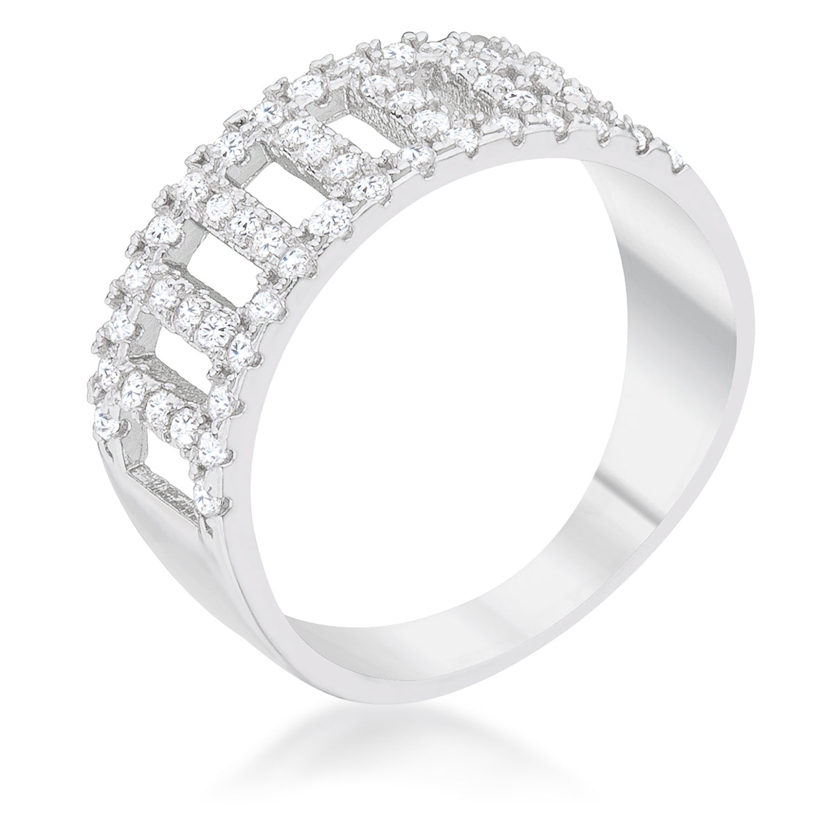 Avera Rey 0.5ct Cubic Zirconia Contemporary Band Ring