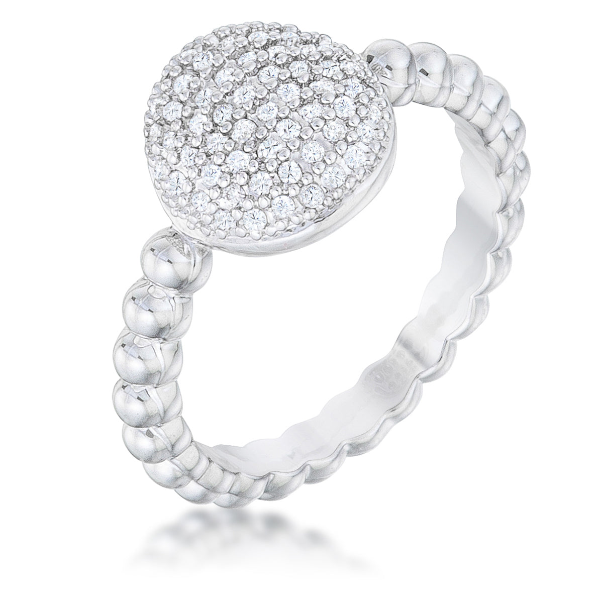 Avera Stunning Cubic Zirconia Statement Ring in Sterling Silver