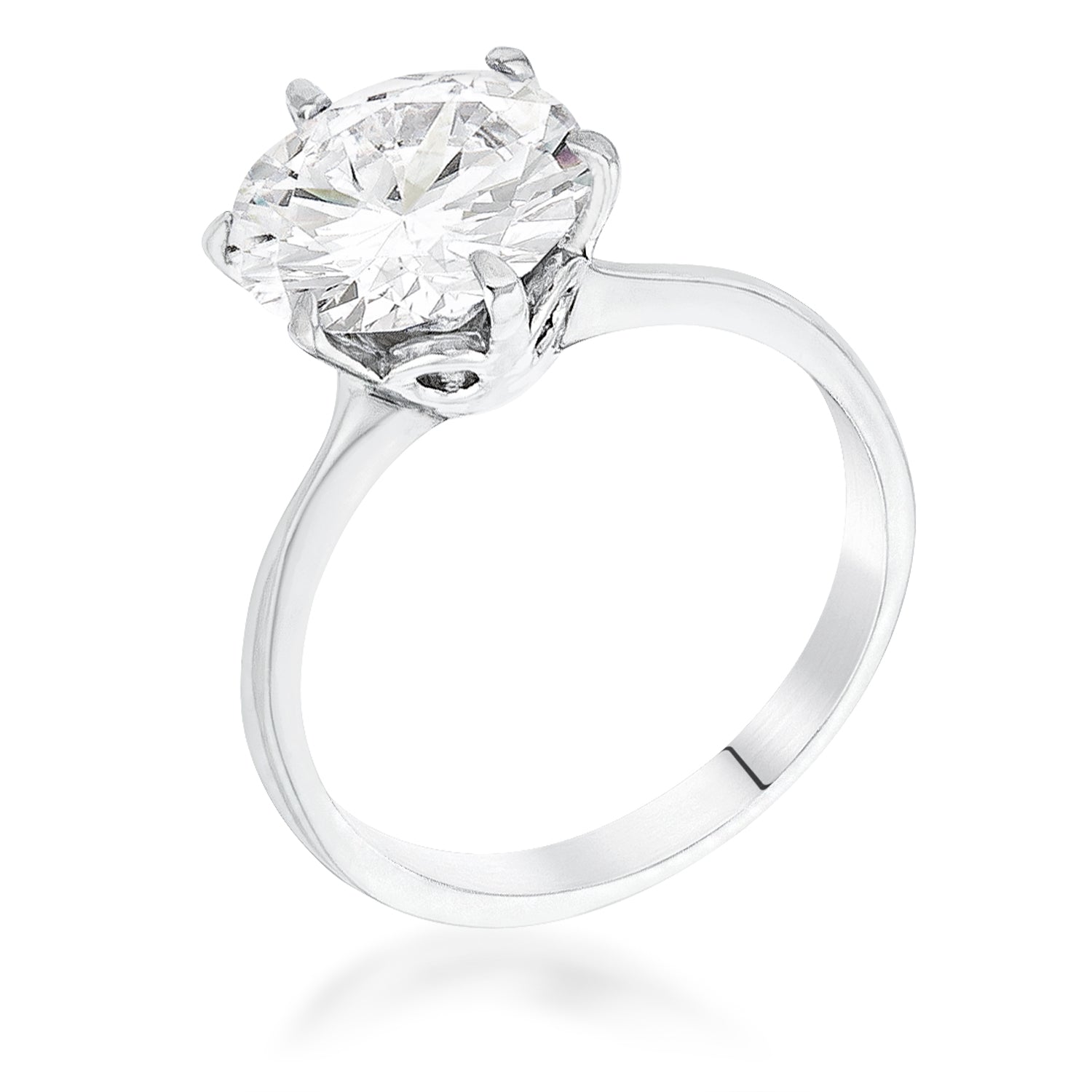 Avera 3.5 Carat Cubic Zirconia Classic Solitaire Ring