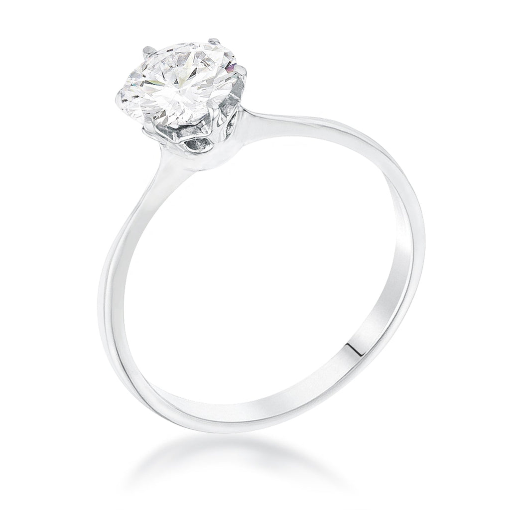 Avera 1 Carat Single Stone Cz Classic Solitaire Ring