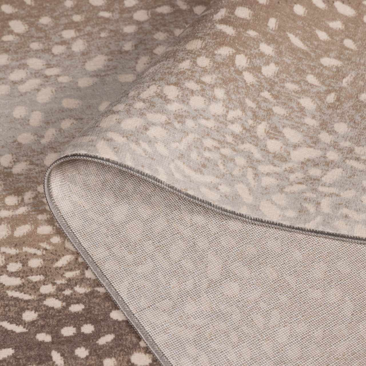 Pointblank Tan Leopard Print Rug