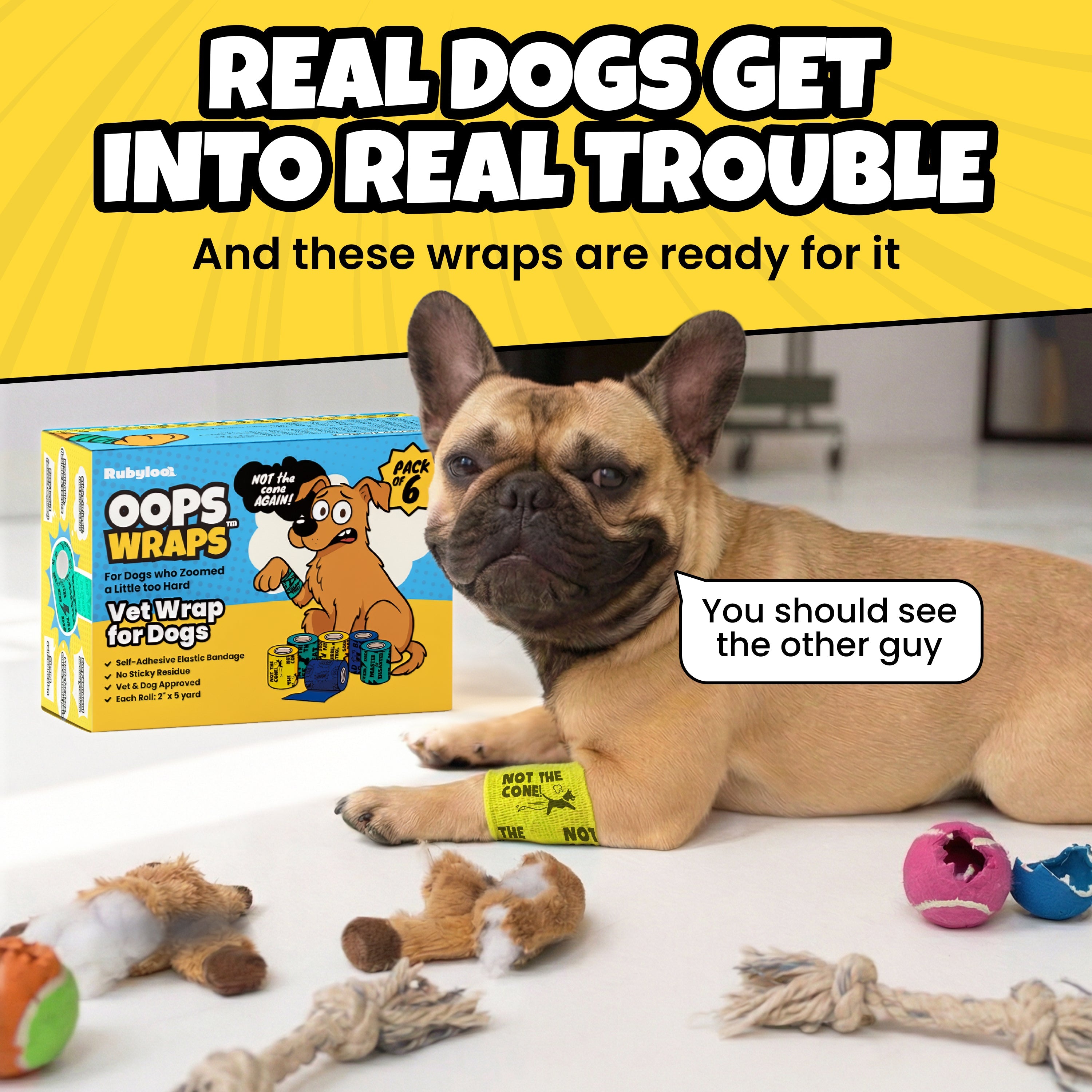 Oops Wraps™ Non-Stick Wrap for Dogs