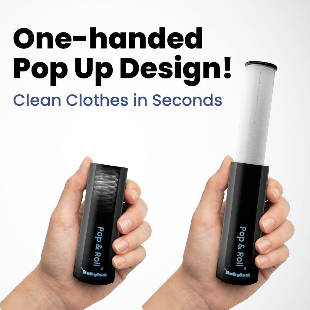 Mini Lint Roller for Pet Hair with 2 Refills