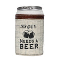 This Guy Needs A Beer Can Holder