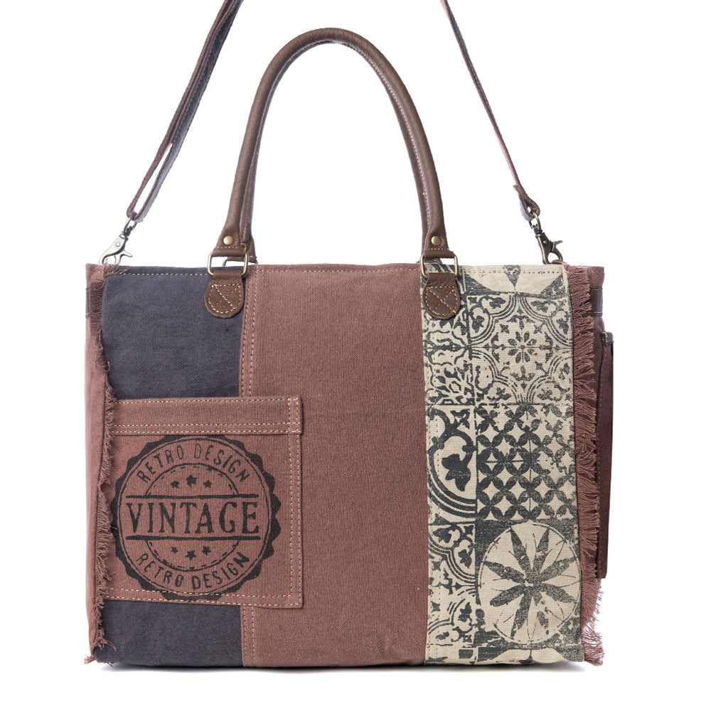 Retro Print Weekender Bag
