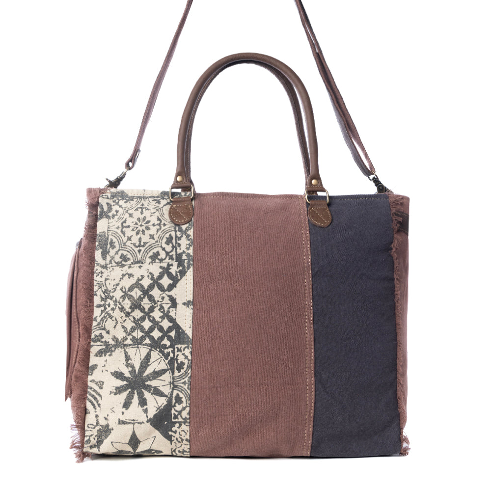 Retro Print Weekender Bag