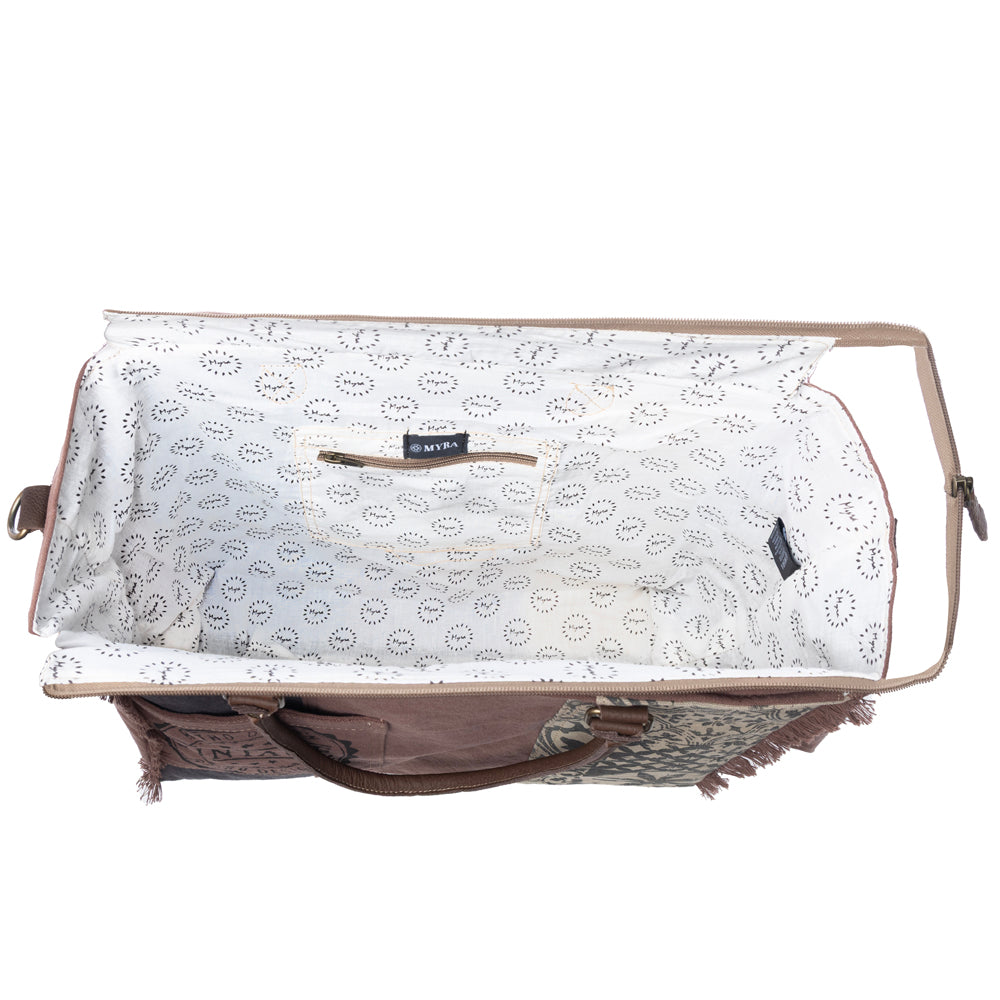 Retro Print Weekender Bag