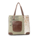 Leather Pocket Tote Bag
