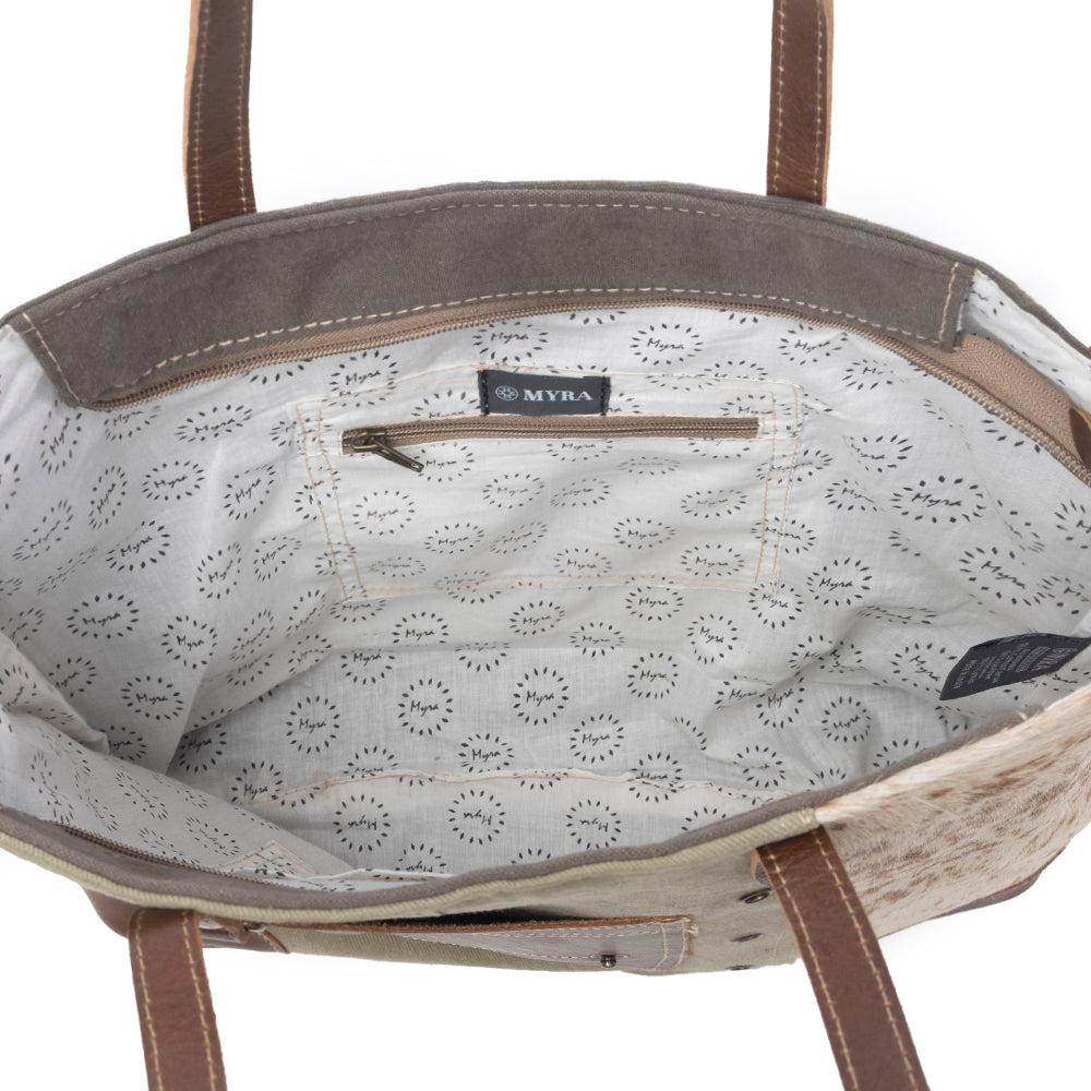 Leather Pocket Tote Bag