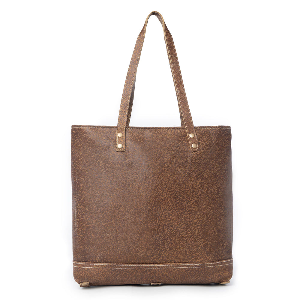 Hazel Opulence Leather And Hairon Bag
