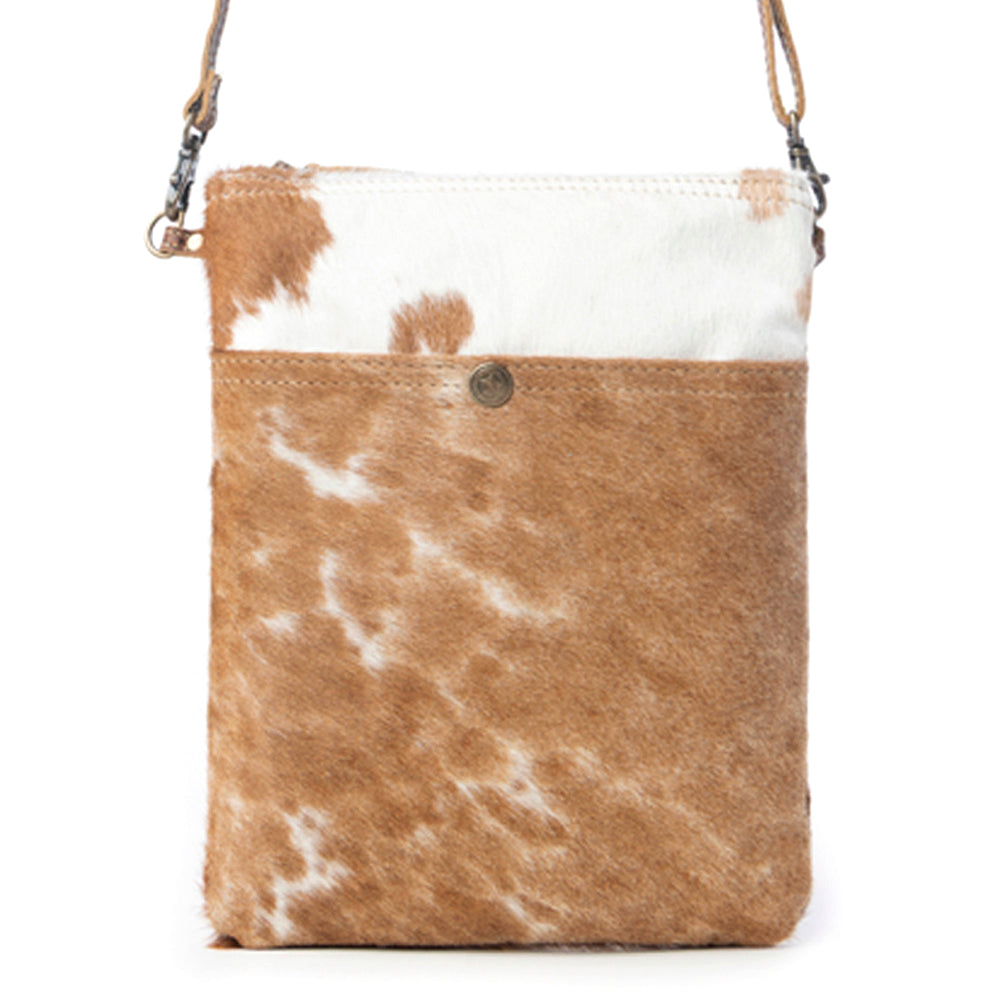 White & Cocoa Small And Cross Body Bag