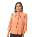 Tempted Peach Bow Shirt