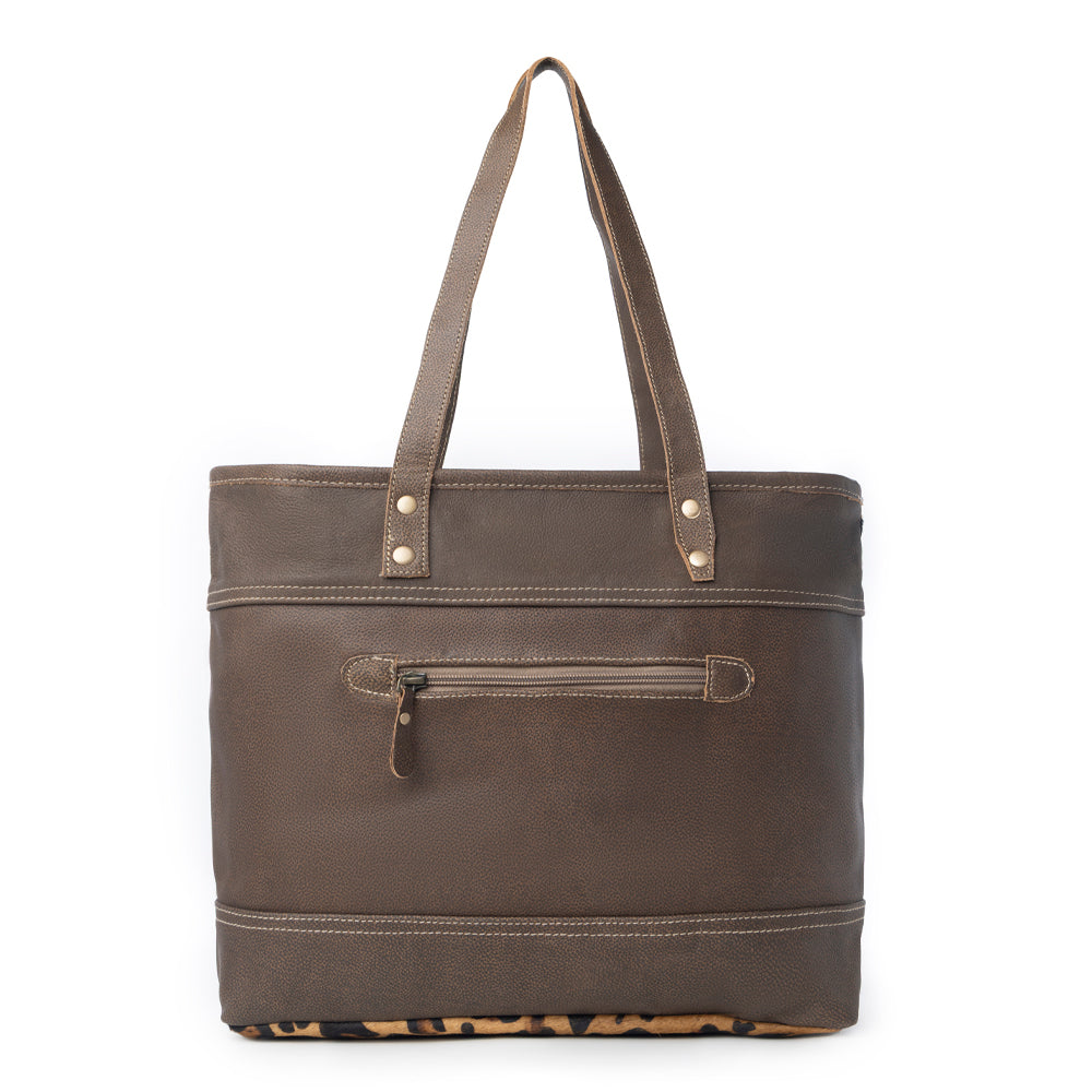 CLINCH  LEATHER AND HAIRON BAG