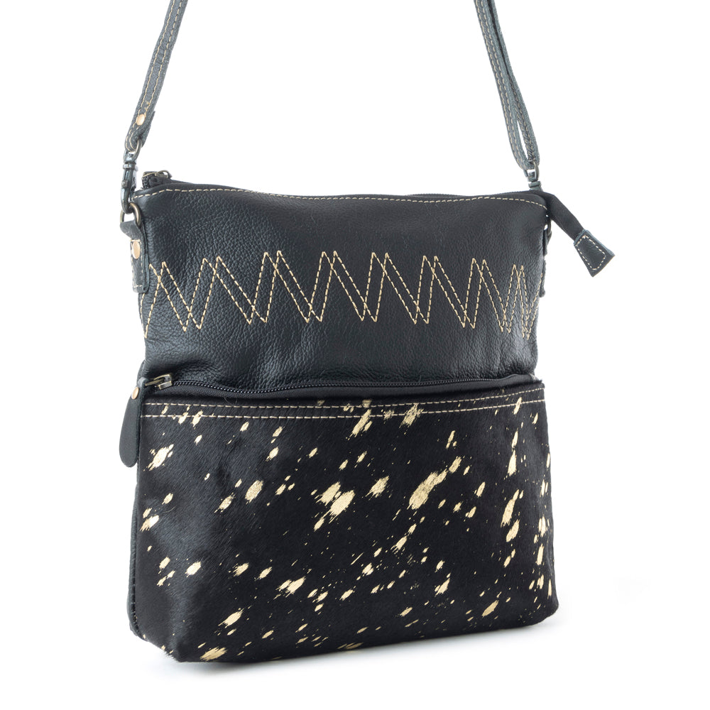 COMPOSE LEATHER AND HAIRON BAG